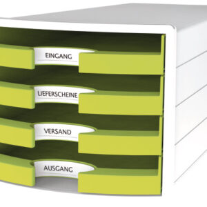 HAN Schubladenbox IMPULS A4/C4 1013-50 lemon 4 Schubladen
