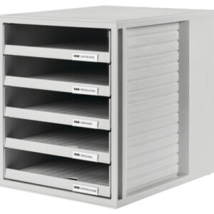 HAN Schubladenbox Schrank-Set 1401-11 grau/grau 5 Fächer