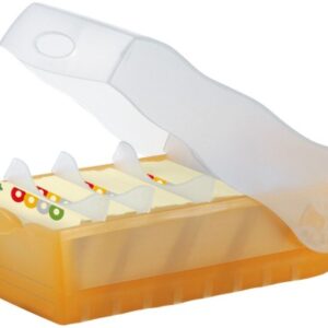 HAN Karteibox Croco A8 998-613 orange 9.7x6.7x19.1cm