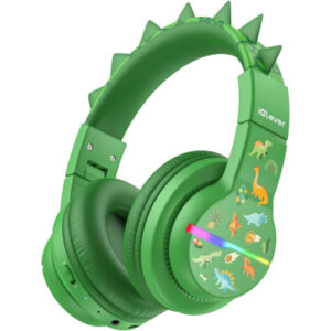 ICLEVER Kids Bluetooth Headphones C03-1702N BTH12, LED, 55h, dinosaur