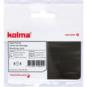 KOLMA     Sperrkarte                RFID 09.148.06 schwarz                85x55mm