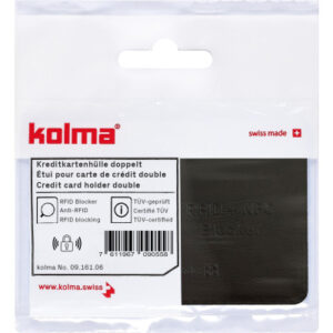 KOLMA     Kreditkartenhülle         RFID 09.161.06 schwarz                66x95mm