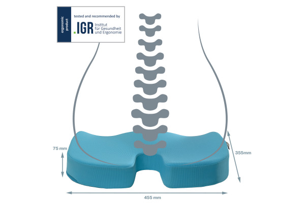 LEITZ Sitzkissen Cosy 5284-0061 blau 1 Stück – Bild 4