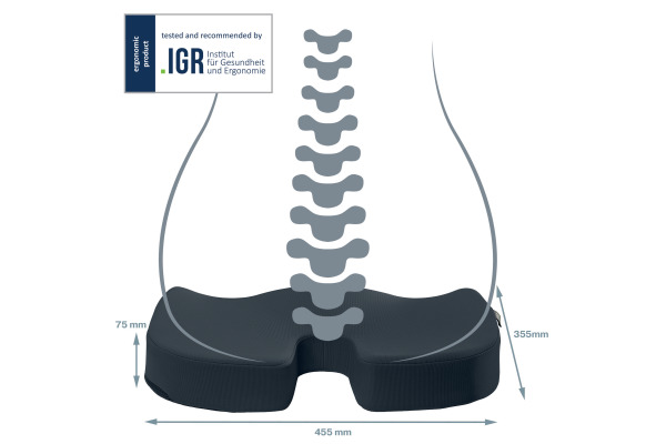 LEITZ Sitzkissen Cosy 5284-0089 grau 1 Stück – Bild 4