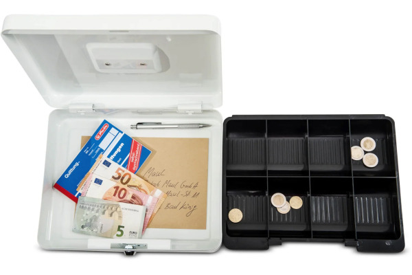 MAUL Geldkassette 4 30x24,5x9cm 5611402 weiss – Bild 4