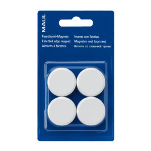 MAUL      Magnete                   30mm 6177202   weiss                  4 Stück