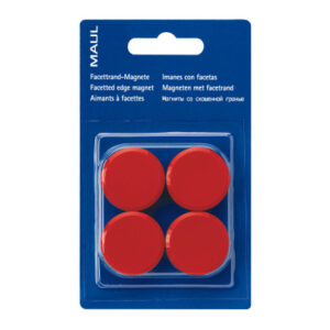 MAUL Magnete 30mm 6177225 rot 4 Stück
