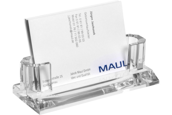 MAUL Visitenkarten-Halter Acryl 19594 05 glasklar – Bild 2