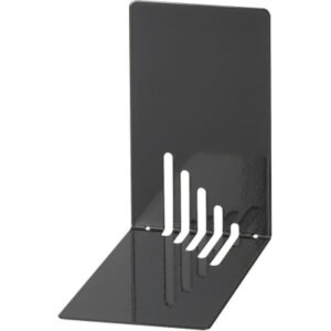MAUL Bücherstützen 14x8,5x14cm 3501090 schwarz, Metall 2 Stück