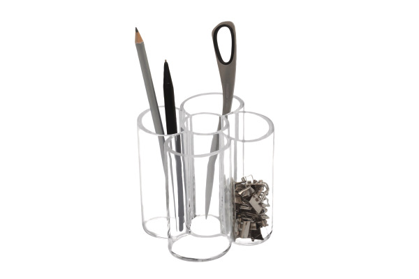 MAUL Stifteköcher Acryl 1955105 glasklar 5 Fächer – Bild 3