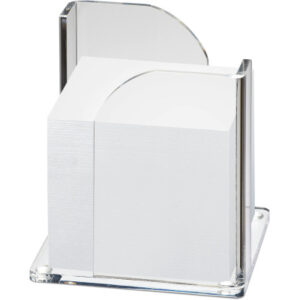 MAUL Zettelbox Acryl 102x109x102mm 19540 05 glasklar, ohne Zettel