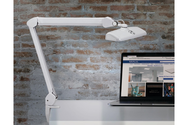 MAUL Tischleuchte MAULintro 8205802 weiß, Klemmfuss – Bild 3