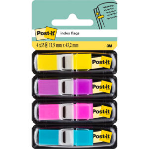 POST-IT Index Mini 11.9x43.1mm 683-4AB 4-farbig 4x35 Tabs