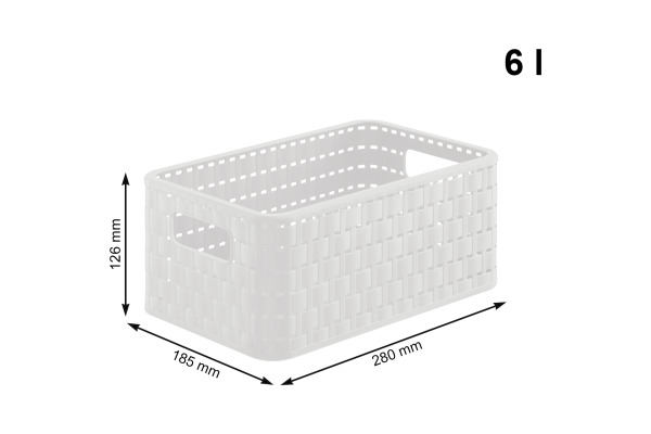 ROTHO Korb Country 6lt 115201023 A5 6lt weiss – Bild 2