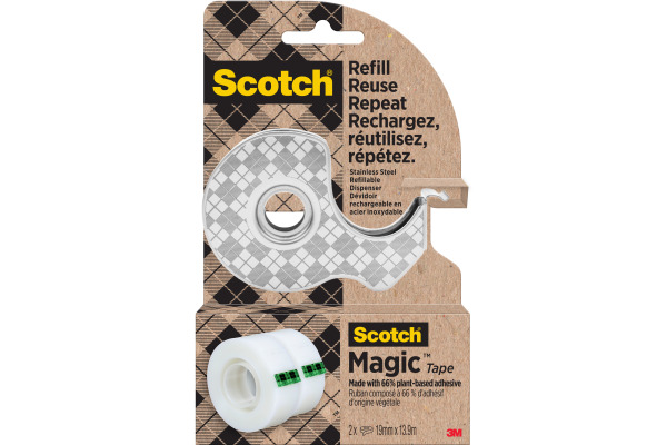 SCOTCH Klebebandabroller 19x13.9mm 123R EU aus Edelstahl