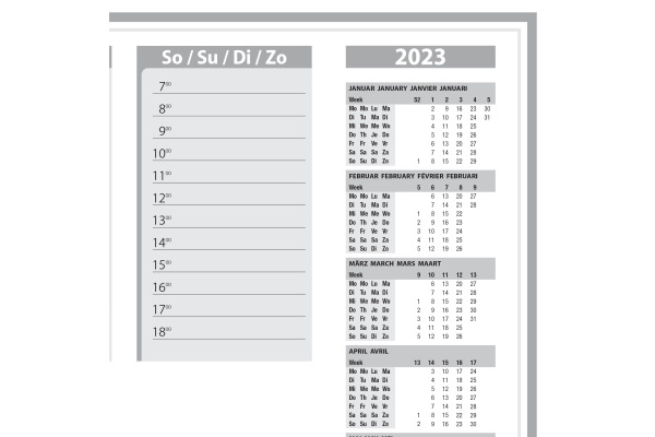 SIGEL Schreibunterlage Protect H6366 transp.2-Jahr-Kal.40BL – Bild 2