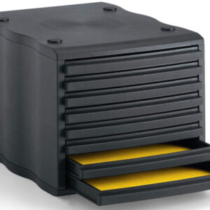 STYRO Schubladenbox styrowave 248-8550 schwarz 8 Schubladen