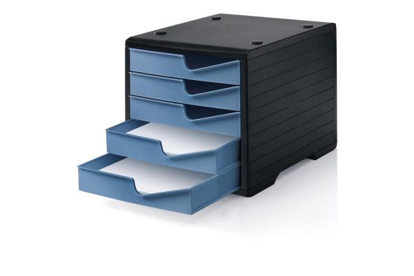 STYRO Styroswingbox 275-8430 sz/taubenblau 5 Schubladen – Bild 2