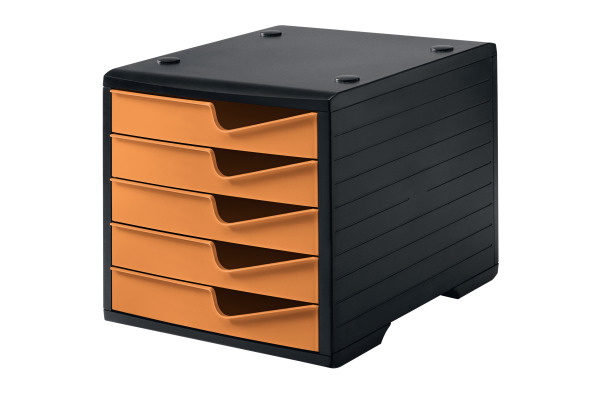 STYRO Styroswingbox 275-8430 schwarz/apricot 5 Schubladen