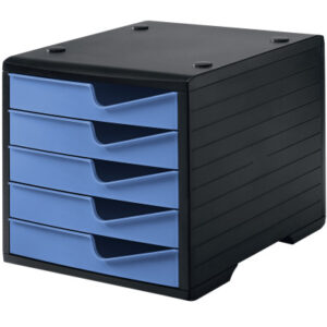 STYRO Styroswingbox 275-8430 sz/cornflower 5 Schubladen