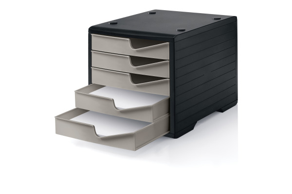 STYRO Styroswingbox 275-8430 schwarz/taupe 5 Schubladen – Bild 2
