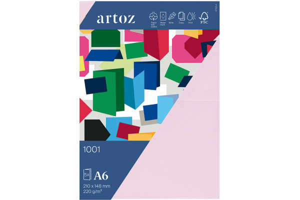 ARTOZ Karten 1001 A6 732226483 220g, kirschblüte 5 Blatt