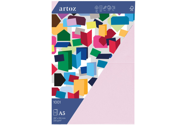 ARTOZ Karten 1001 A5 739226483 220g, kirschblüte 5 Blatt