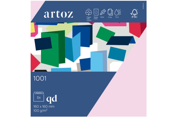 ARTOZ Couverts 1001 160x160mm 745418483 100g, kirschblüte 5 Stück