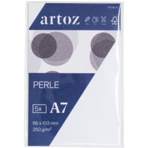 ARTOZ Visitenkarten 1001 A7 813614211 250g, weiss 5 Blatt