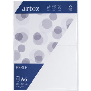 ARTOZ Karten 1001 A6 832226211 250g, weiss 5 Blatt