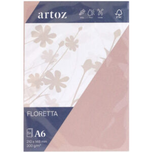 ARTOZ Karten 1001 A6 832226281 200g, light rose 5 Blatt