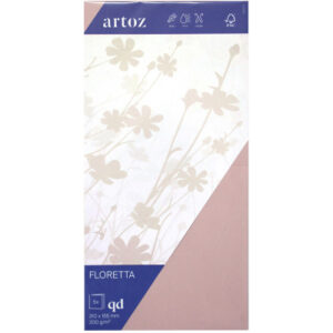 ARTOZ Karten 1001 310x155mm 845226281 200g, light rose 5 Blatt