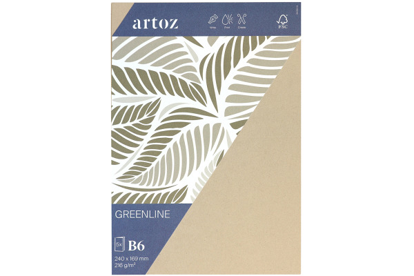 ARTOZ Karten 1001 B6 236226584 216g, desert 5 Blatt