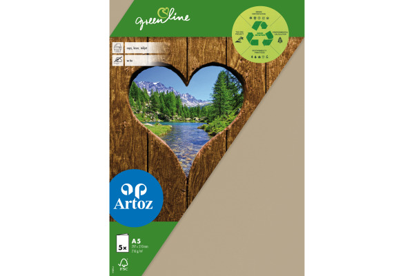ARTOZ Karten 1001 A5 239226584 216g, desert 5 Blatt