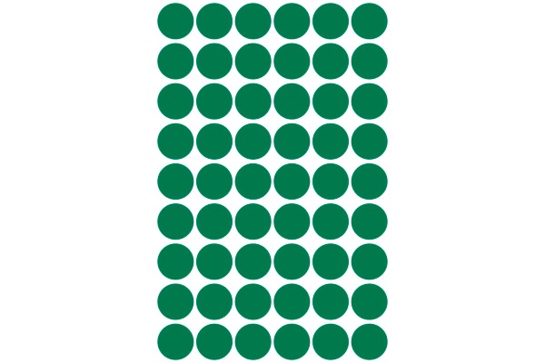 AVERY ZW. Markierungspunkte 12mm 3143 grün 270 Stück – Bild 2