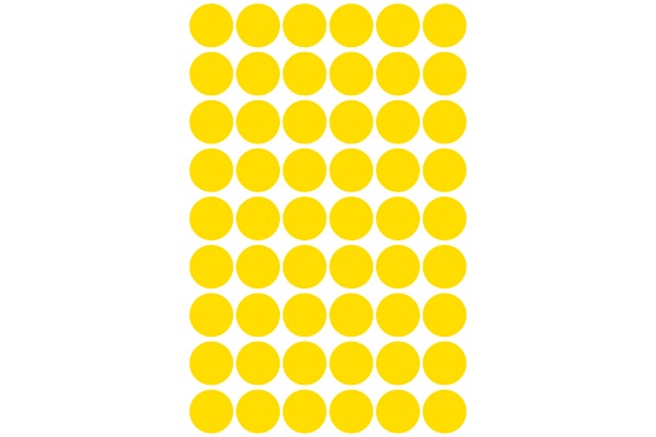 AVERY ZW. Markierungspunkte 12mm 3144 gelb 270 Stück – Bild 2