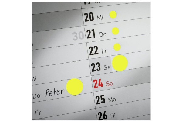 AVERY ZW. Markierungspunkte 12mm 3144 gelb 270 Stück – Bild 4