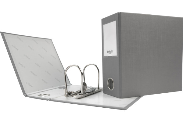 BIELLA Ordner 8cm 12060800U grau A6 – Bild 3