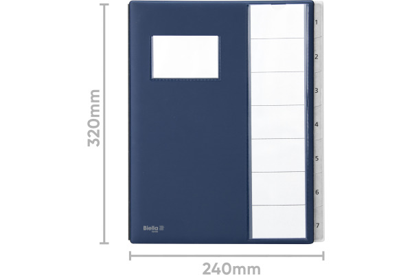 BIELLA Pultmappe Pronto A4 32040707U dunkelblau 7-teilig – Bild 2