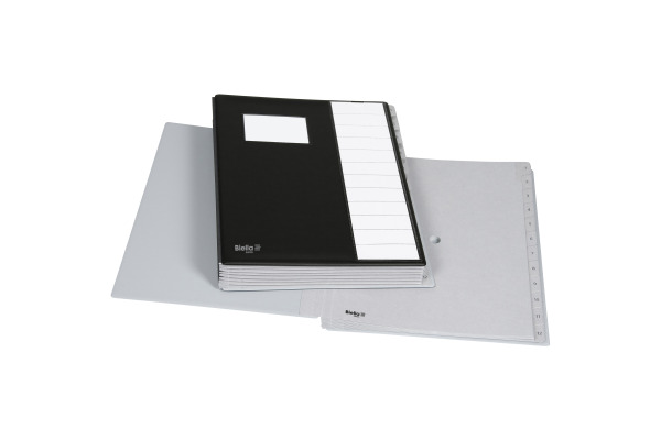 BIELLA Pultmappe Pronto A4 32041202U schwarz 12-teilig – Bild 3