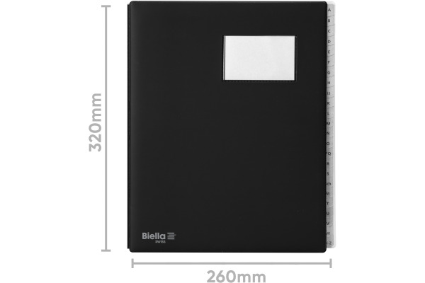 BIELLA Pultmappe Pronto A4 32042402U schwarz A-Z – Bild 2