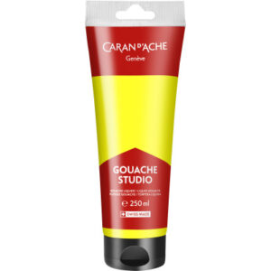 CARAN D'A Deckfarbe Gouache 250ml 2331.240 zitronengelb fluo, Studio
