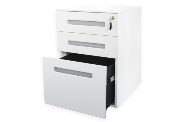 CONTINI Rollcontainer 102460 weiss, 3 Schubladen – Bild 3