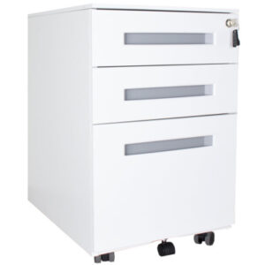 CONTINI Rollcontainer 102460 weiss, 3 Schubladen