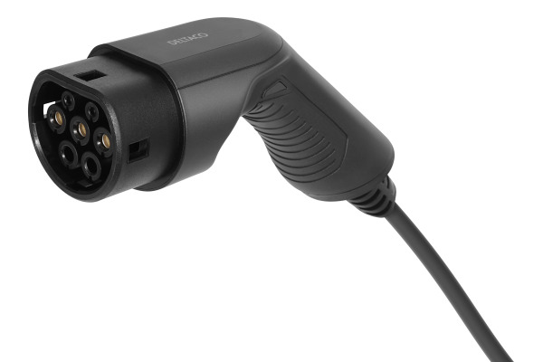 DELTACO e-Charge,cable type 2-type 2 EV-3215-S 3 phase,16A,Spiral,3M/5M,Bl. – Bild 3