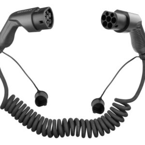 DELTACO e-Charge,cable type 2-type 2 EV-3215-S 3 phase,16A,Spiral,3M/5M,Bl.