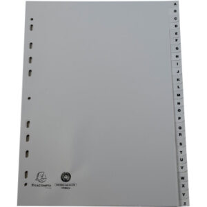 EXACOMPTA Register PP A4 1726E grau A-Z 26-teilig