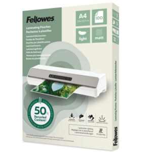 FELLOWES Laminierfolien Recycling A4 100143435 matt, 80 my 100 Stück