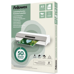FELLOWES Laminierfolien Recycling A5 100143437 matt, 80 my 100 Stück