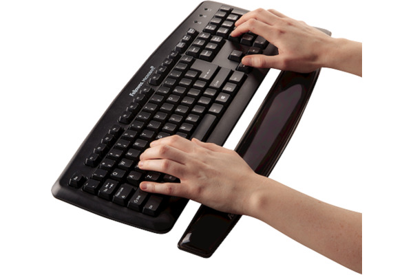 FELLOWES Handgelenkauflage Crystals 9112201 schwarz, für Tastatur, Gel – Bild 3